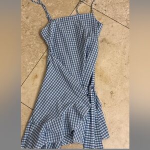 Gingham mini dress